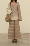 SWAYING/KNIT fleece V-neck cardigan SW202SZ53